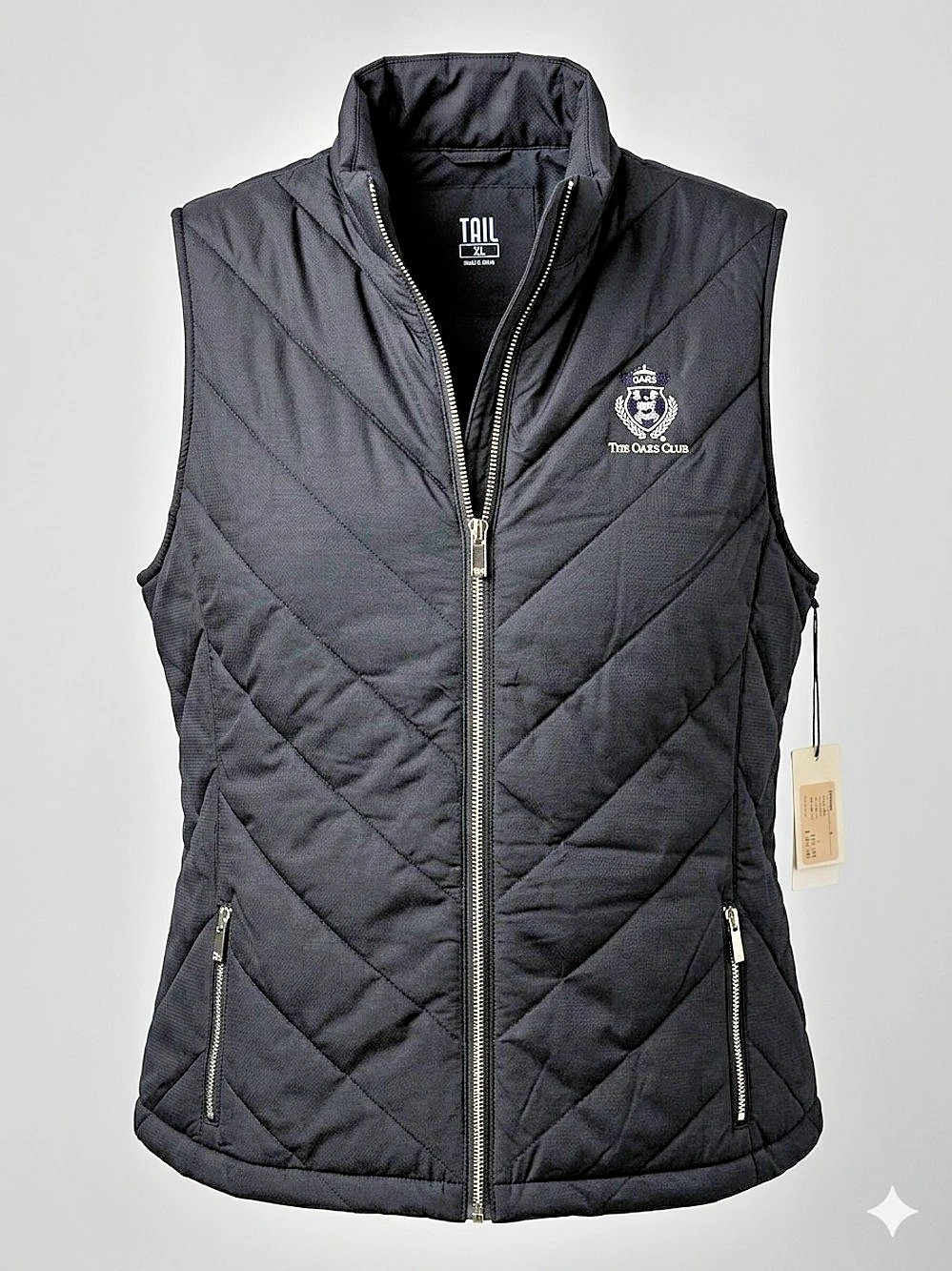 TAIL Activewear Quilted Golf Vest - The Oaks Club - Women’s XL - New with tags